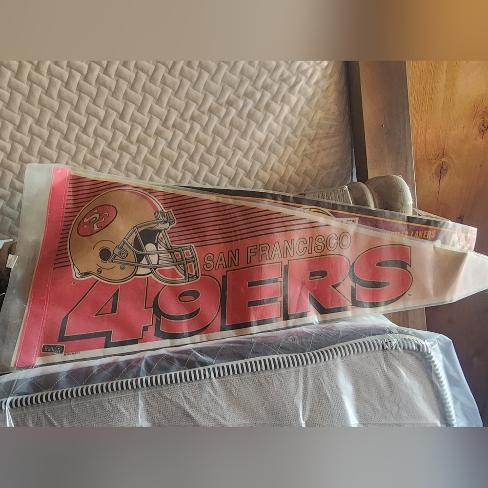 NFL San Francisco 49ers Red and Gold Banner